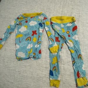 Little Sleepies Sun Showers print in size 2T